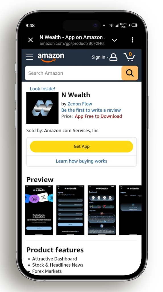 nwealth amazon app